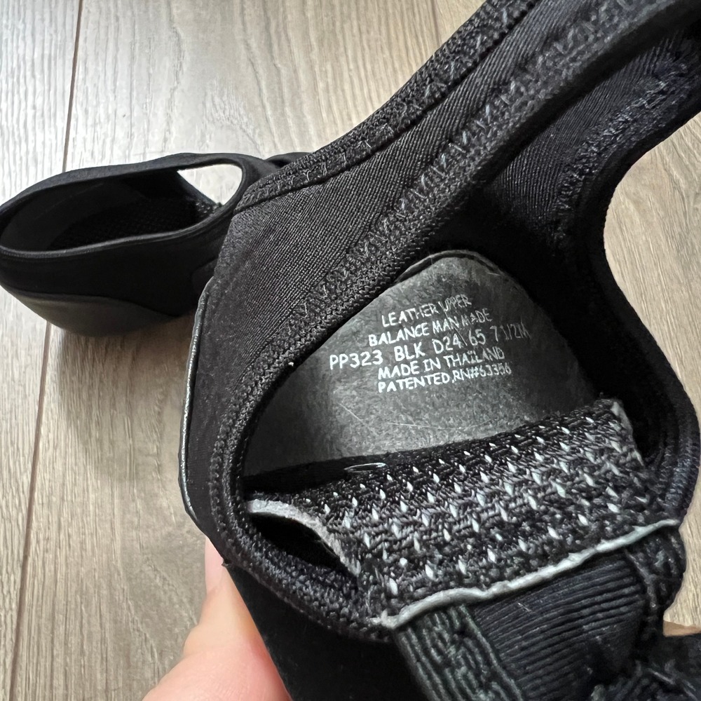 Capezio PP323 Pedini Femme Black Leather Split Sole Jazz Lyrical Dance Shoes 7.5 - Picture 7 of 9